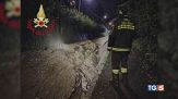 Frane e allagamenti, maltempo verso sud