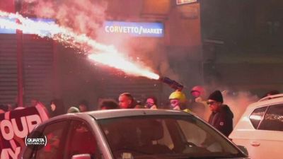 Gli scontri di Milano