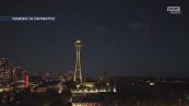 Spettacolare show di droni a Seattle: il cielo come "tabellone" di Belgio Egitto