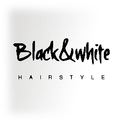 Black And White Hair Style logo