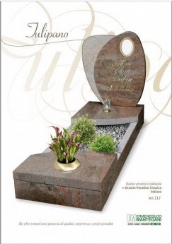 Lapidi Mantegani Ermenegildo Tulipano Art: 117 Materiale: Granito Paradiso Classico Indiano