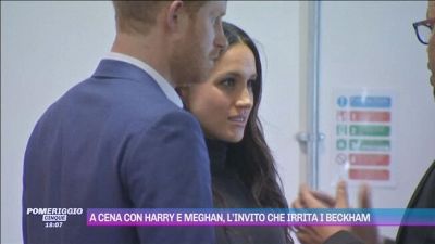 A cena con Harry e Meghan, l'invito che irrita i Beckham