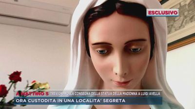 Trevignano, la consegna della statua della Madonna a Luigi Avella