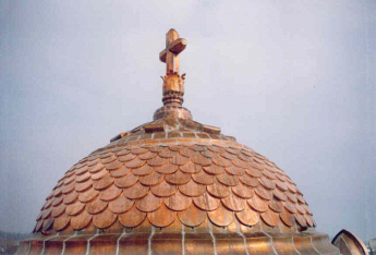 Squillari Lattoneria-dettaglio cupola rame