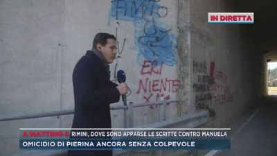 In diretta da Rimini, dove sono apparse le scritte contro Manuela