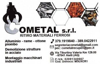 Cometal - Commercio e Trasporto Rottami Ferrosi Aielli Celano Avezzano Sulmona Chieti Pescara Tivoli L'Aquila