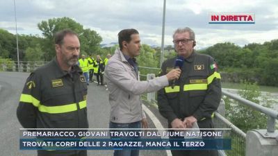 In diretta da Premariacco, giovani travolti dal fiume Natisone