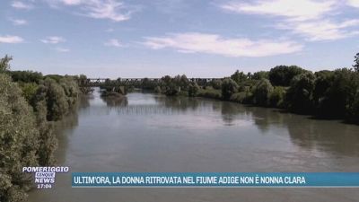 Ultim'ora, la donna ritrovata nel fiume Adige non è nonna Clara