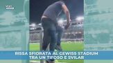 Rissa sfiorata al Gewiss Stadium