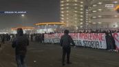 Milan, dura contestazione della Curva contro il club