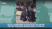 Alta tensione a Siviglia: scontri tifosi-polizia prima del Clasico