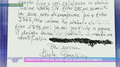 L'eredità di Pinuccia, in esclusiva un nuovo documento