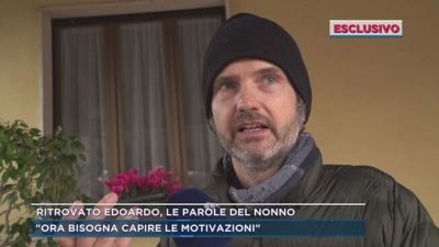 Ritrovato Edoardo, le parole del nonno