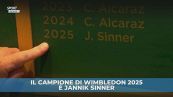 Il nome di Sinner per sempre a Wimbledon