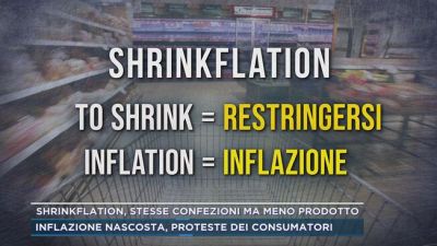 Shrinkflation, stesse confezioni ma meno prodotto