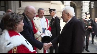 Mattarella all'inaugurazione dell'anno giudiziario in Cassazione