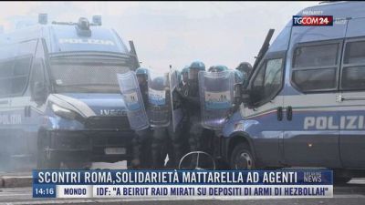 Breaking News delle 14.00 | Scontri Roma, solidarietà Mattarella ad agenti