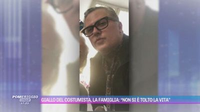 Giallo del costumista, la famiglia: "Non si è tolto la vita"