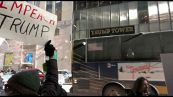 Un anno di Trump, proteste negli Usa. Lui: mai nessuno meglio di me