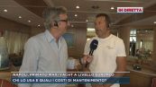 Napoli, da uno yacht nel porto di Mergellina