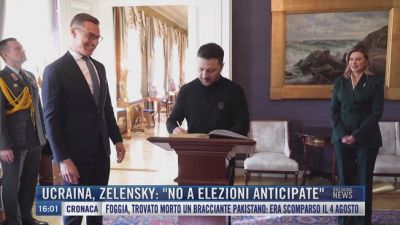Breaking News delle 16.00 | Ucraina, Zelensky: "No a elezioni anticipate"