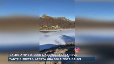 Caldo atipico, ecco l'Abetone senza neve