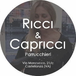 Acconciature femminili ricci e capricci logo