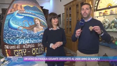 Un uovo di Pasqua gigante dedicato ai 2500 anni di Napoli