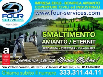 Four Services Smaltimento Amianto Torino e Provincia , Asti e Provincia.