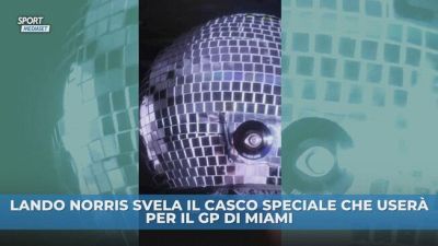 Norris a Miami con un casco da... discoteca!