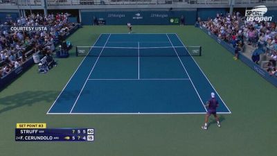 Us Open, doppio fallo e Cerundolo spacca la racchetta