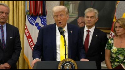 Svenimento nello Studio Ovale, interrotto il discorso di Trump