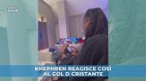 Khephren Thuram reagisce così al gol di Cristante