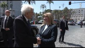 Mattarella alla cerimonia per i 75 anni della Cisl
