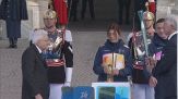 L'accensione della torcia olimpica al Quirinale