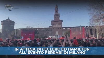 In attesa di Leclerc ed Hamilton all'evento Ferrari di Milano
