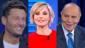 Stasera in tv (8 ottobre), Francesca Fialdini e Bruno Vespa uniscono le forze contro Filippo Bisciglia