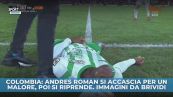 Colombia: Andres Roman si accascia a terra per un malore