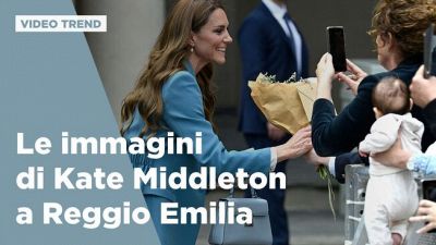 Kate Middleton in Italia: le immagini della principessa a Reggio Emilia
