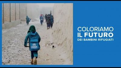 "Coloriamo il futuro"; la campagna UNHCR per i bambini rifugiati