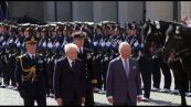 Italia-Gb, Mattarella riceve re Carlo e Camilla al Quirinale