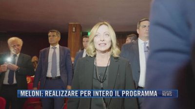 Breaking News delle 21.30 | Meloni: realizzare per intero il programma