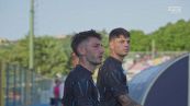 Napoli, partitella in allenamento