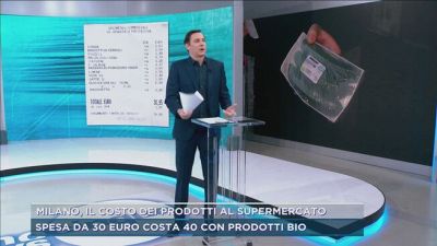 Spesa, prodotti biologici e non a confronto