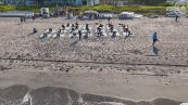 Allenamento in spiaggia per il Manchester City