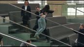 Manifestante Propal espulsa dal Parlamento tedesco