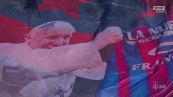 Papa Francesco, l'omaggio di giocatori e tifosi del San Lorenzo