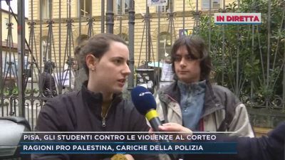 Pisa, gli studenti contro le violenze al corteo