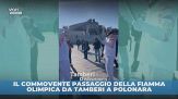 Polonara e la fiamma Olimpica