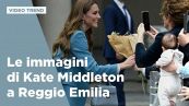 Kate Middleton in Italia: le immagini della principessa a Reggio Emilia